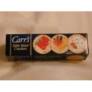 Carrs Water Crackers   4.5 OZ Box:  Grocery & Gourmet Food