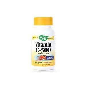  VIT C 500 W/ROSE HIPS pack of 9: Health & Personal Care