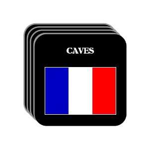 France   CAVES Set of 4 Mini Mousepad Coasters 
