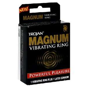   Magnum Vibrating Ring with Latex Magnum Condom: Health & Personal Care