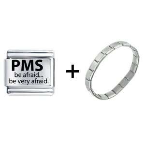  Pugster Pms Warning Italian Charm: Pugster: Jewelry