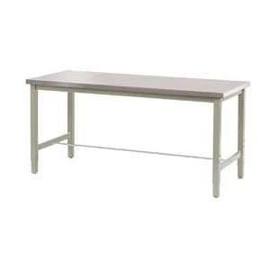  72L X 30W Production Bench   Stainless Steel Square Edge 