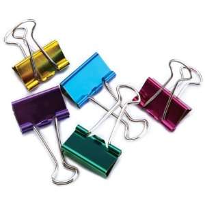  BAU29730   Binder Clip, Medium, 1, 5/PK, Metallic Assorted 