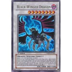   Darkness Single Card Black Winged Dragon TSHD EN040 U Toys & Games