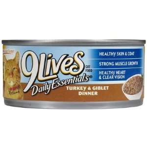 9Lives Ground Entree   Turkey & Giblet Dinner   24 x 5.5 oz (Quantity 