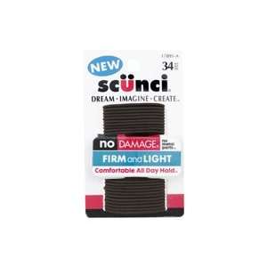    SCUNCI Brown 2mm No Damage Elastics Sold in packs of 00003 Beauty