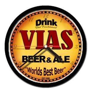  VIAS beer and ale cerveza wall clock: Everything Else