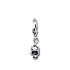  Alchemy Gothic E202 Skull Ring Stud Earring: Toys & Games