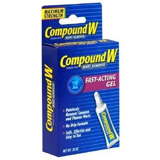 Compound W Wart Remover, Maximum Strength, Fast Acting Gel, 0.25 Ounce 