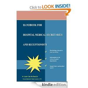 Handbook for Hospital Secretaries and Receptionists: Lesley Cody 