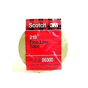 3m 06300 Scotch Fine Line Tape 1/8 X 60 Yd. Green:  