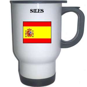  Spain (Espana)   SILES White Stainless Steel Mug 