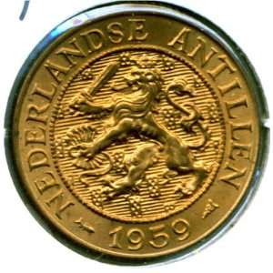    1959 Netherlands Antilles 2 1/2 Cents KM#5 