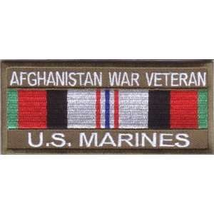  Afghanistan War Veteran US Marines Patch, 4x1.75 inch 