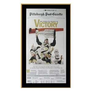 Pittsburgh Penguins Stanley Cup Champions Post Gazette Plaque:  