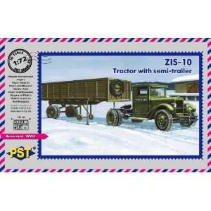    PST 1/72 ZIS10 WWII Tractor w/Semi Trailer Kit: Toys & Games