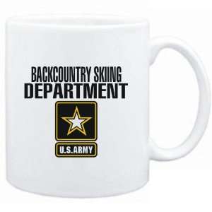 Mug White  Backcountry Skiing DEPARTMENT / U.S. ARMY 