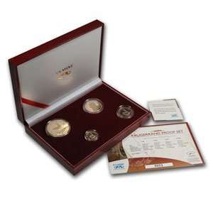  2006 4 Coin Proof Gold South African Krugerrand Set AGW1 