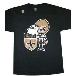  New Orleans Saints Little Man Logo T shirt: Sports 