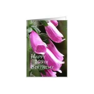  Happy 109th Birthday Flowers Card Toys & Games