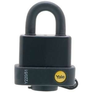 Yale Y220/51/118/1 Laminated Steel Padlock with Vinyl Cover and 5 Pin 