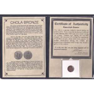  11th CAD bronze coin of the Chola Dynasty that ruled south 