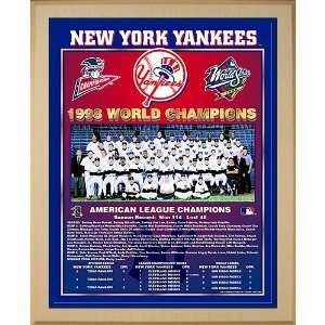  Healy New York Yankees 1998 World Series Team Picture 