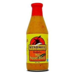 Windmill Barbados Hot Pepper Sauce   26 Grocery & Gourmet Food