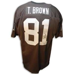    Signed Tim Brown Jersey   Oakland Black Prostyle