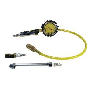   8166 Tire Inflator Kit with Dual Head and Clip On Chucks: Automotive