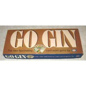   Gin    The new fascinating card word game by Ideal 