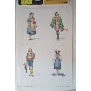  18th Century Dress Costumes Decoupage Print # 2 Arts 