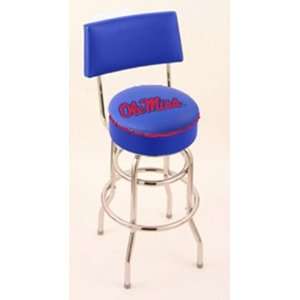  Ole Miss Rebels Swivel Bar Stool With Back: Home & Kitchen