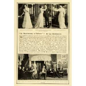 1909 Print Matrimony Failure Cast New York Play Scenes Theater Leo 