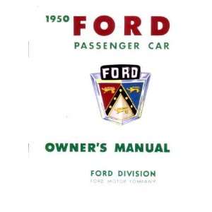  1950 FORD PASSENGER CAR Owners Manual User Guide 