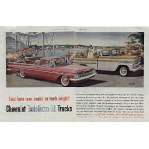  El Camino and Series 32 Apache Pickup. .. 1959 Chevrolet Truck Ad