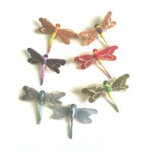  Double Layered Dragonfly Clip (4.5 6pc) Arts, Crafts 