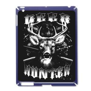 iPad 2 Case Royal Blue of Deer Hunter Buck Rack and Rifles