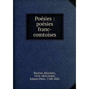  PoÃ©sies  poÃ©sies franc comtoises Maximin, 1818 