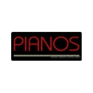  Pianos Outdoor LED Sign 13 x 32: Home Improvement