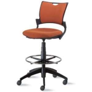  9to5 Bella 1328, Mid Back Ergonomic Armless Stool Chair 