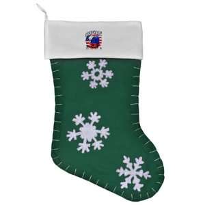  Felt Christmas Stocking Green American Made Country Cowboy 