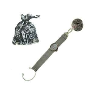  Purse Hanger and Watch for Casino Game Tables, Silver 