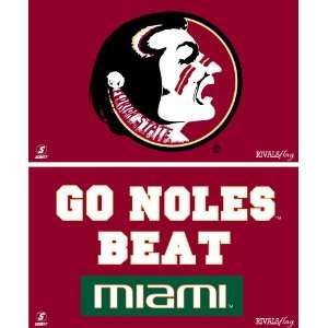 Florida State With Miami Banner Rivals Flag:  Sports 