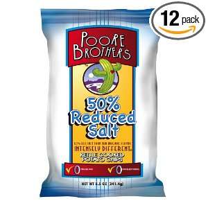 Poore Brothers Original 5% Less Salt, 8.5 Ounce (Pack of 12)  