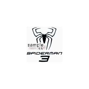  SPIDERMAN 3 MOVIE LOGO WHITE VINYL DECAL STICKER 