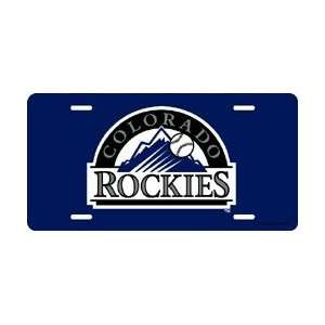  Colorado Rockies Laser Cut Purple License Plate: Sports 