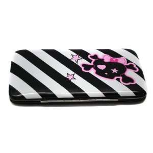  Black And White Slant Cute Skull Clutch Wallet Office 