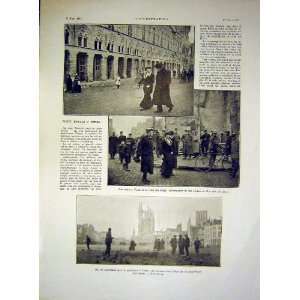  Ypres Royal Visit Belgian French Print 1915