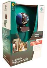  Logitech Webcam C250 (Peacock Blue): Electronics